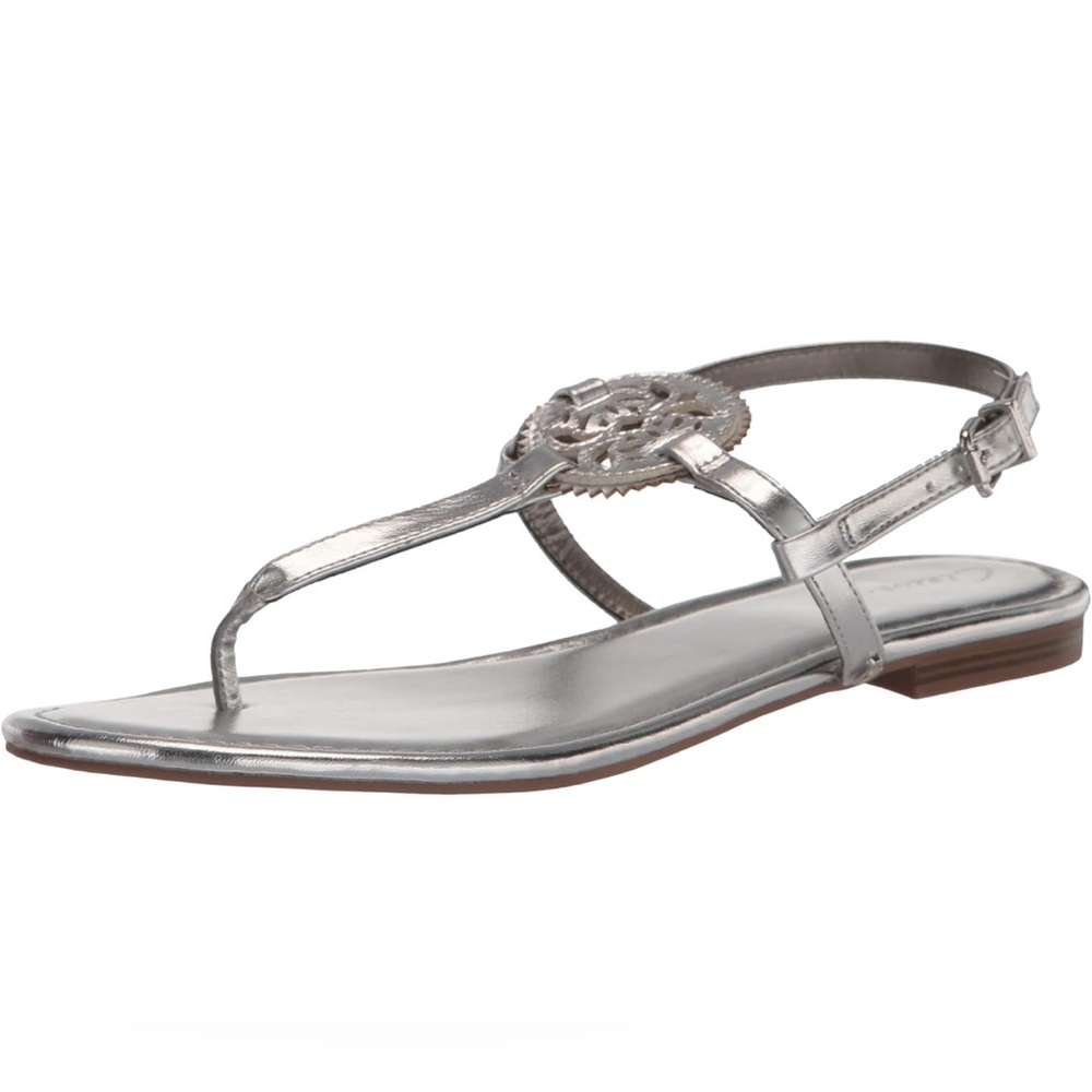 CIRCUS NY BY SAM EDELMAN womens Celia Sandal Silver Sandals Size 8.5